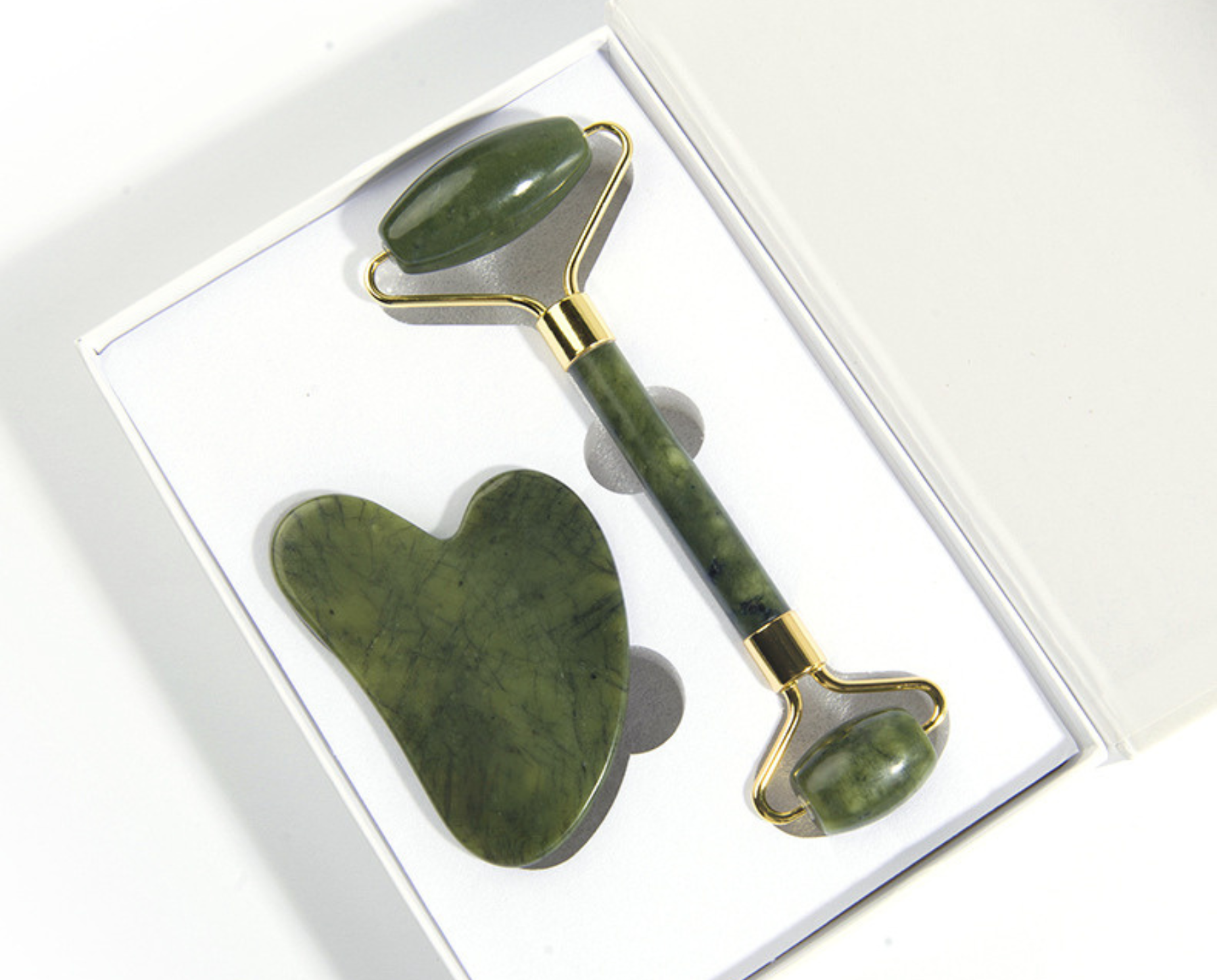 gua sha stone and roller