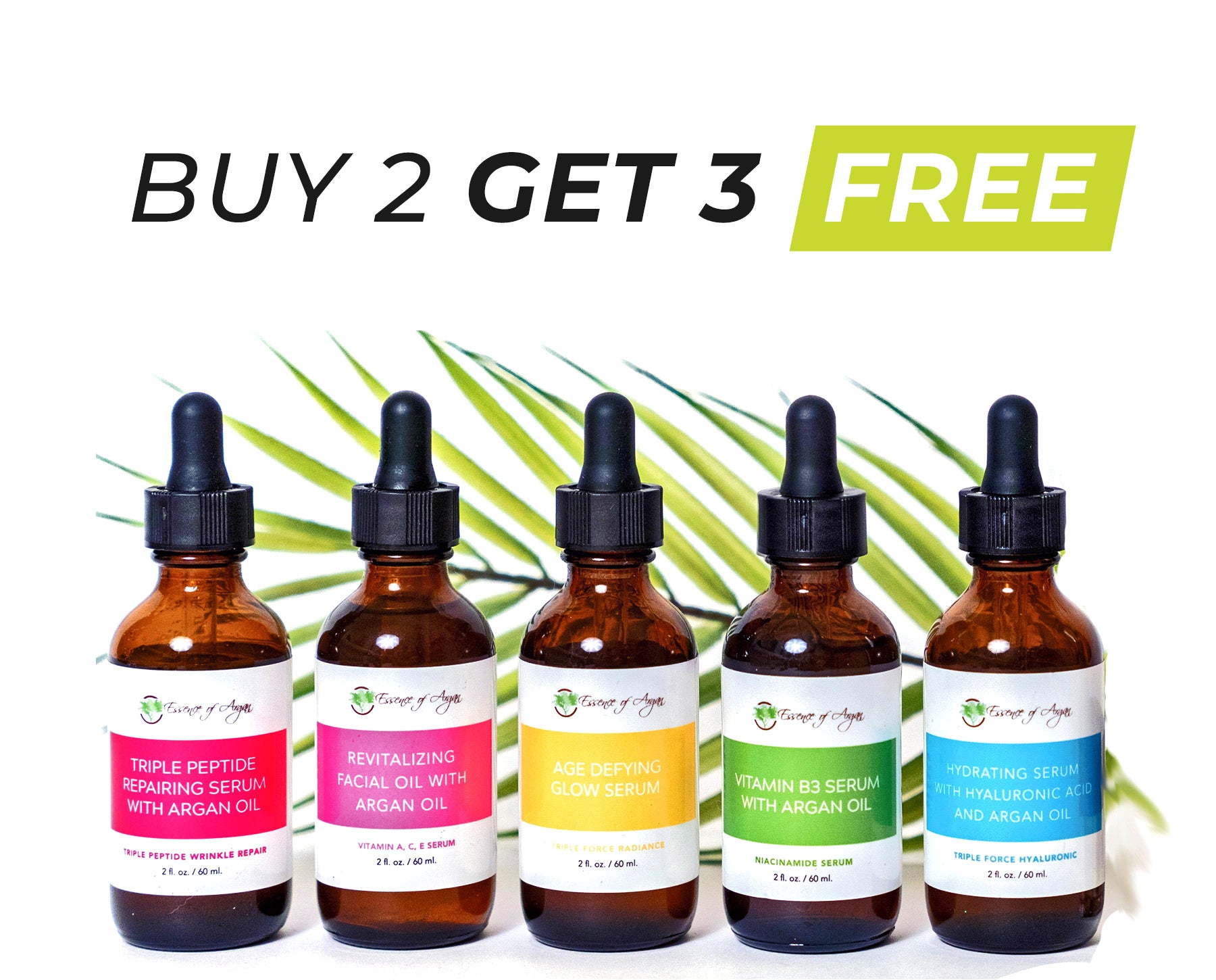 Buy 2 Get 3 Free Serums Promotion