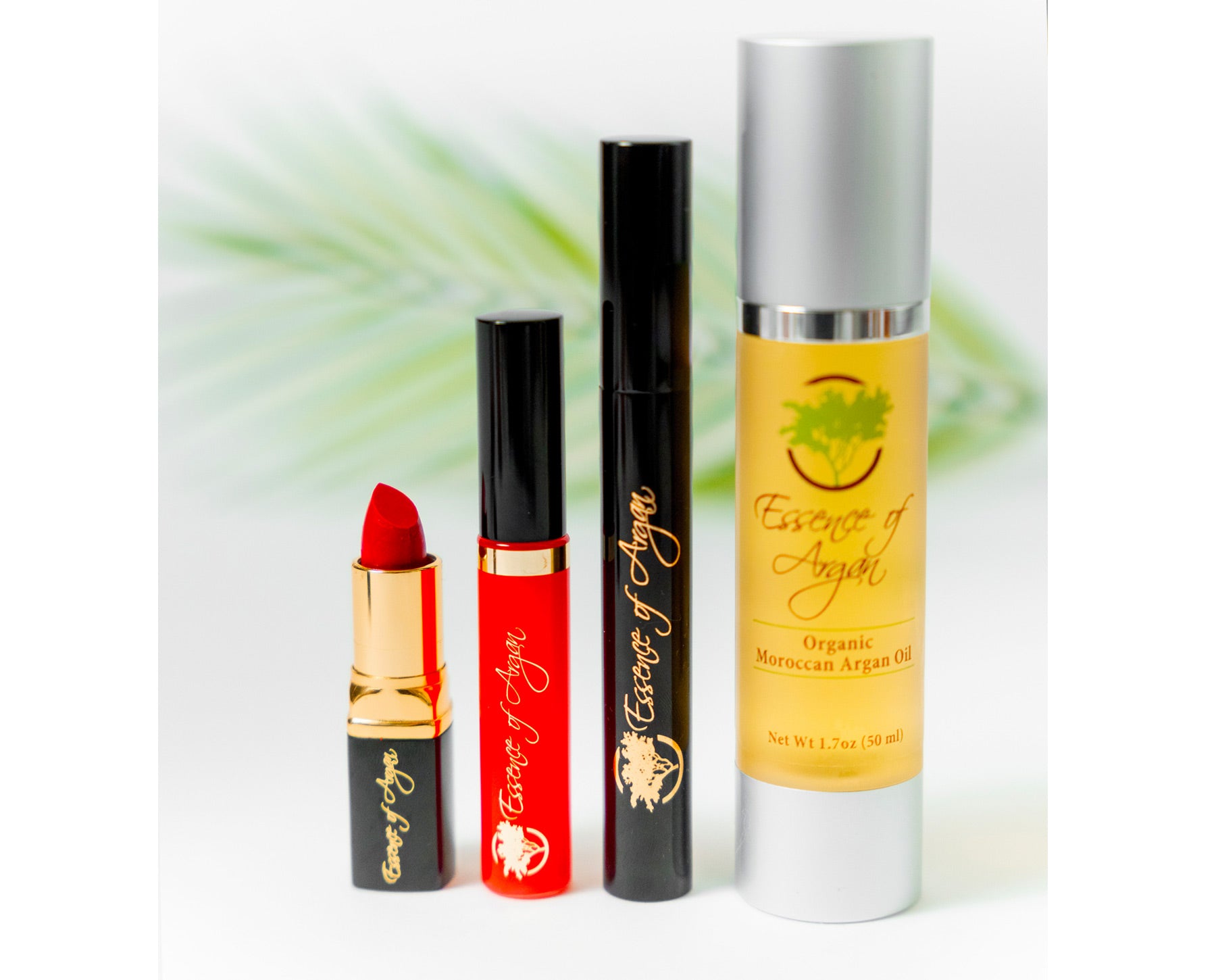 Mascara Lipstick Lipgloss + Argan Oil Bundle