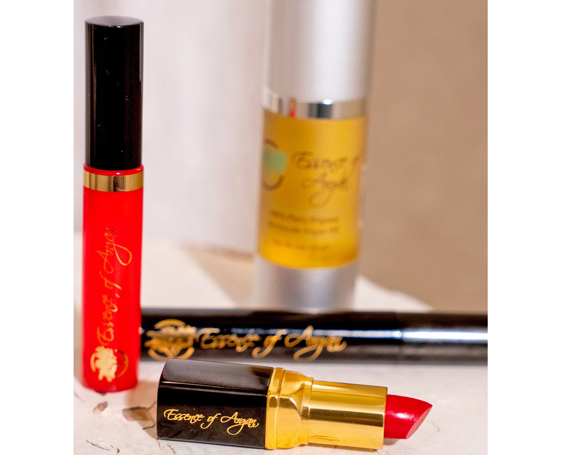 Mascara Lipstick Lipgloss + Argan Oil Bundle and Save