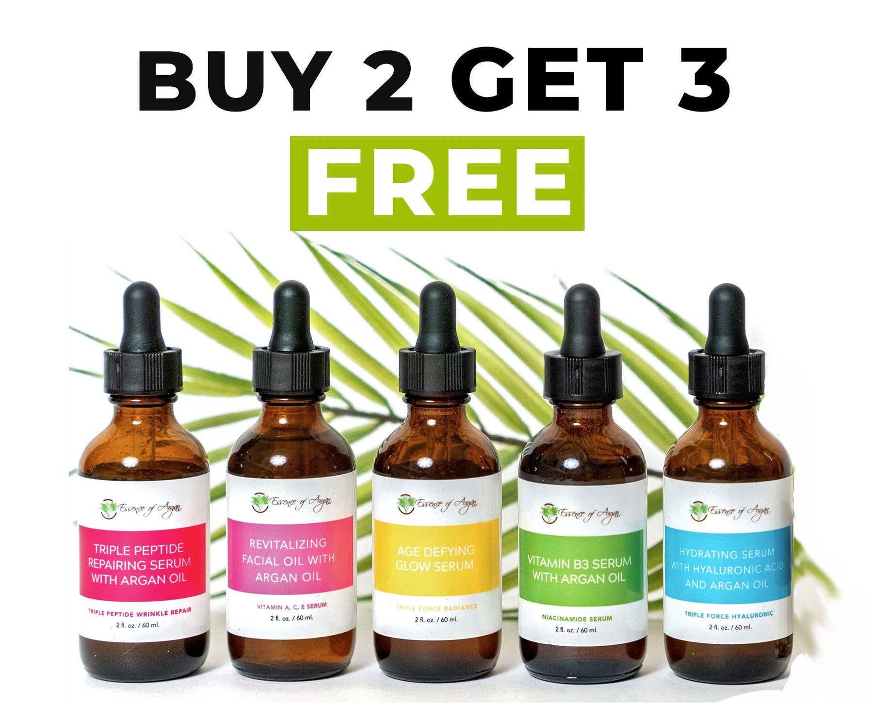 Buy 2 Get 3 Serums Free Promotion